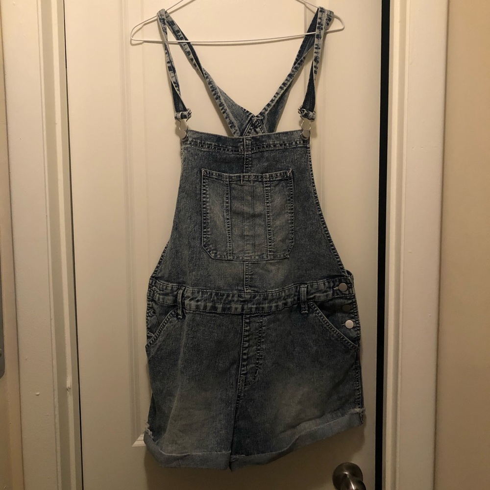 Light blue overalls